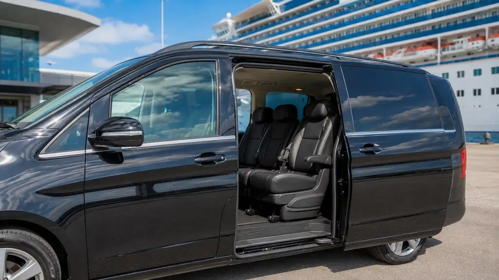 Spacious MPV with passenger cabin ready for transfer